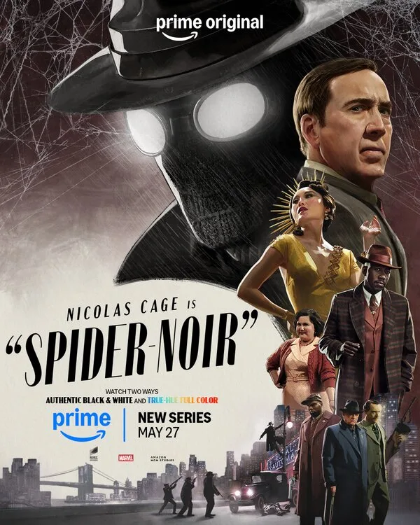 Amazon presenta tráiler y cartel de la nueva serie Spider-Noir protagonizada por Nicolas Cage