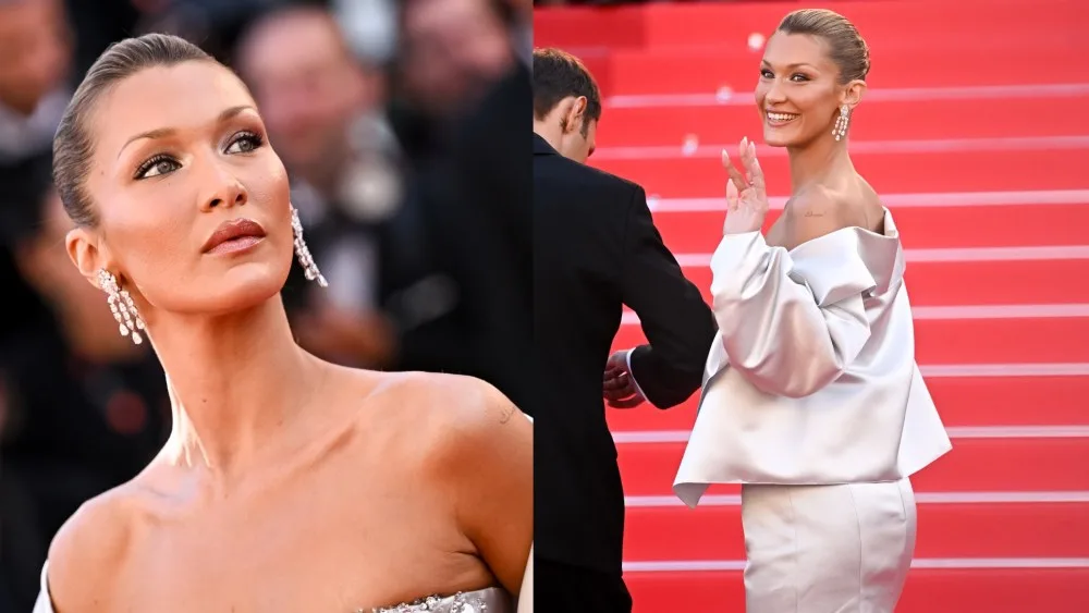 Bella Hadid deslumbra en la alfombra roja del Festival de Cine de Cannes 2026 con un diseño Prada