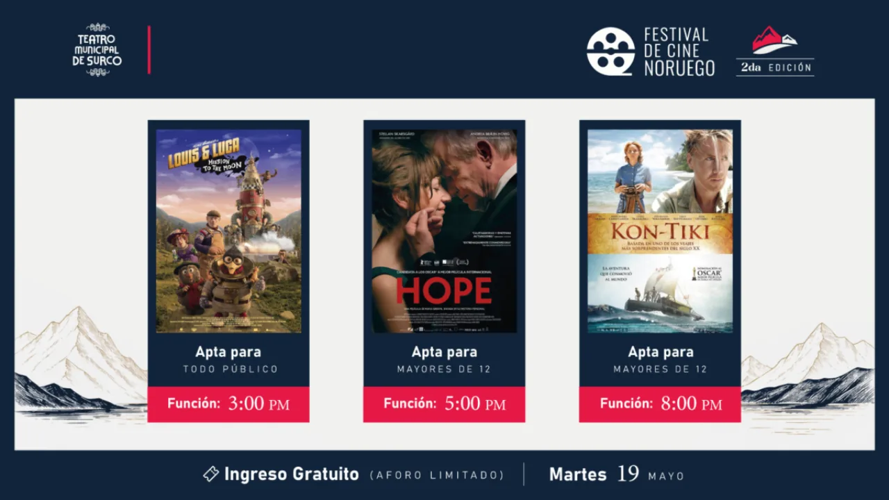 Festival de Cine Noruego regresa a Lima con acceso gratuito y programación diversa