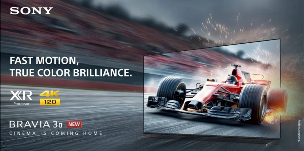 Sony amplía su gama premium con la serie BRAVIA 3 II de televisores 4K 120Hz en India