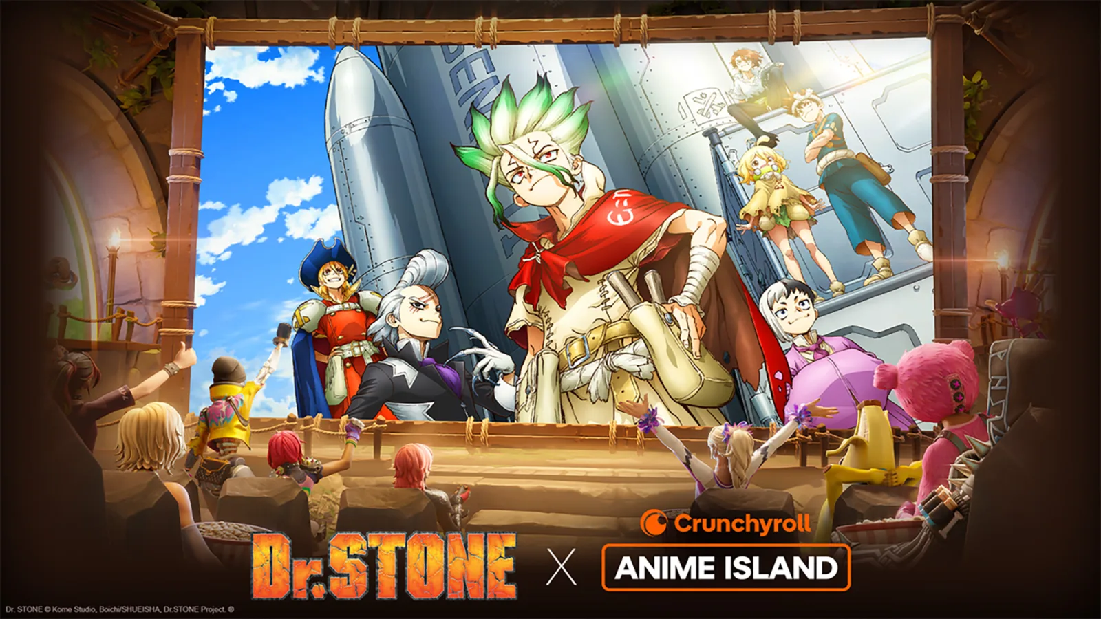 Fortnite incorpora Dr. Stone con isla temática y episodio exclusivo dentro del juego