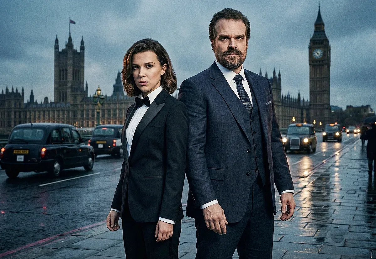 Millie Bobby Brown y David Harbour protagonizan nueva serie de espionaje en Netflix