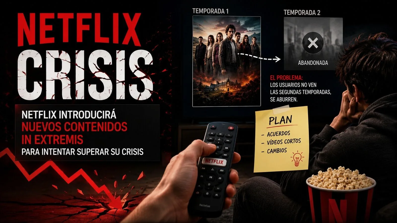Netflix enfrenta cambios en el consumo y firma nuevos acuerdos para renovar su oferta