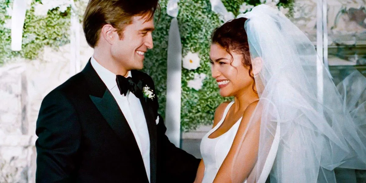 Una boda que se desmorona: Zendaya y Robert Pattinson en "El Drama" de A24