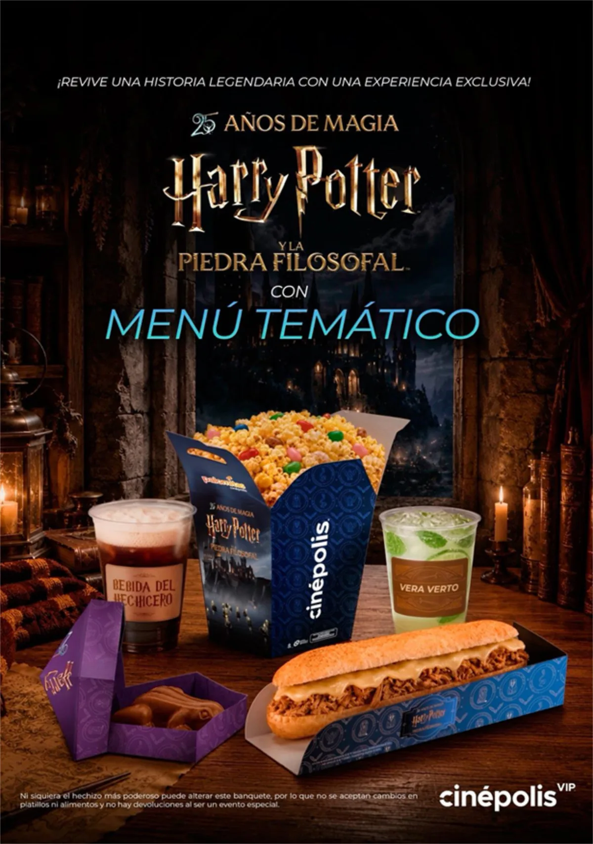 Cinépolis lanza menú temático para celebrar 25 años de Harry Potter y la Piedra Filosofal